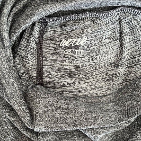 Aerie Gray Foldover Jogger Harem Lounge Pants XXS - Picture 7 of 11